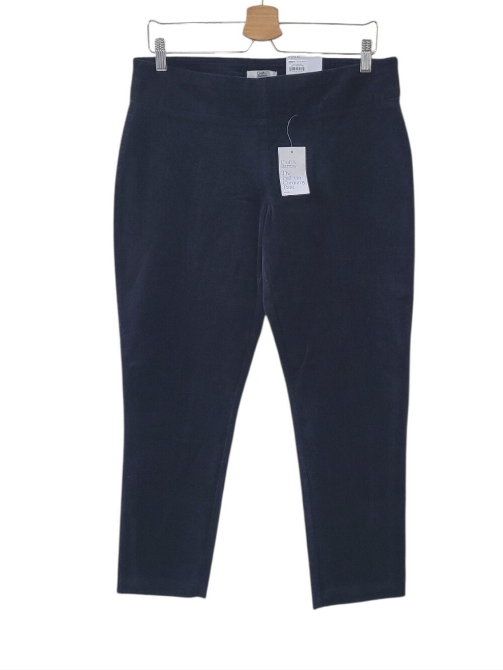 CROFT & BARROW Mineral Black Pull On Corduroy Pant Size 12 Petite